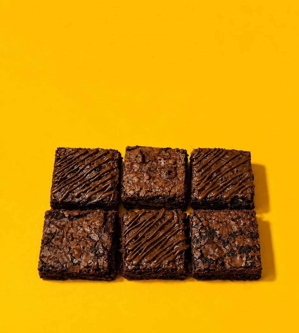 Fudgy Chocolate Brownies – Box of 6